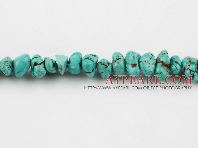 turquoise beads,6*16mm baroque,green,about 14 strands/kg