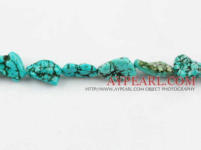 turquoise beads,12*22mm baroque,green,about 19 strands/kg