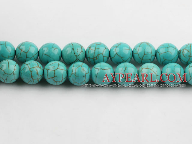 Turquoise Gemstone Beads, Green, 12mm round,about 15 strands/kg