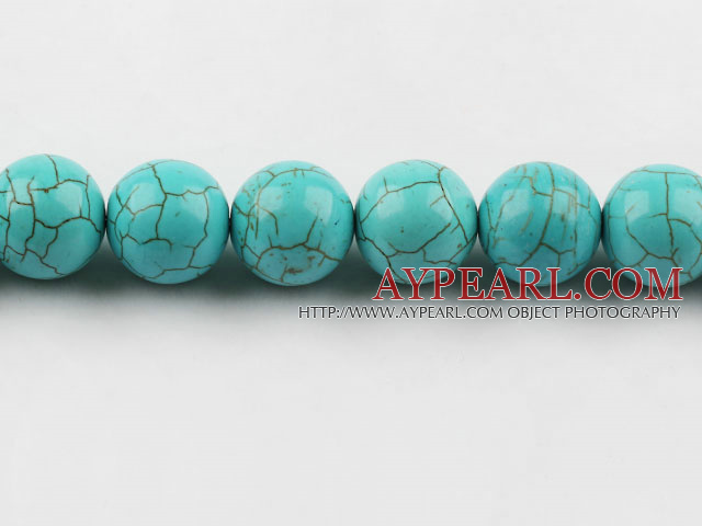 Turquoise Gemstone Beads, Green, 16mm round,about 7 strands/kg