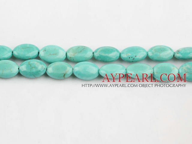 turquoise beads,5*10*14mm egg,green,about 32 strands/kg