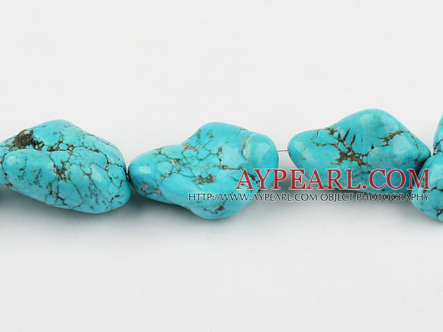 turquoise beads,14*22*40mm baroque,blue,about 5 strands/kg