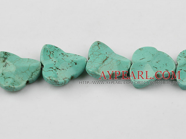 Turquoise Gemstone Beads, Green, 6*36*50mm leaf shape,about 11 strands/kg