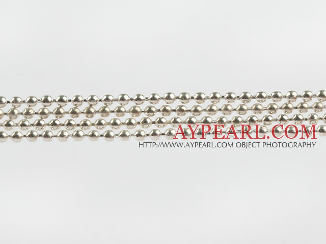 brass chain 1.1mm silver