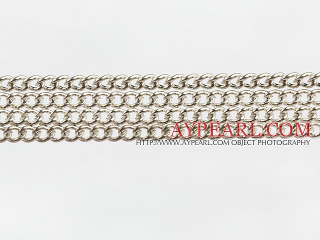 brass chain 3mm silver