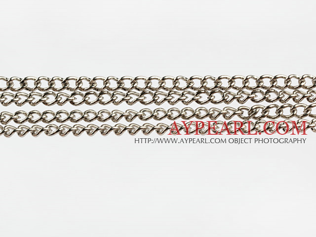 brass chain 3mm silver