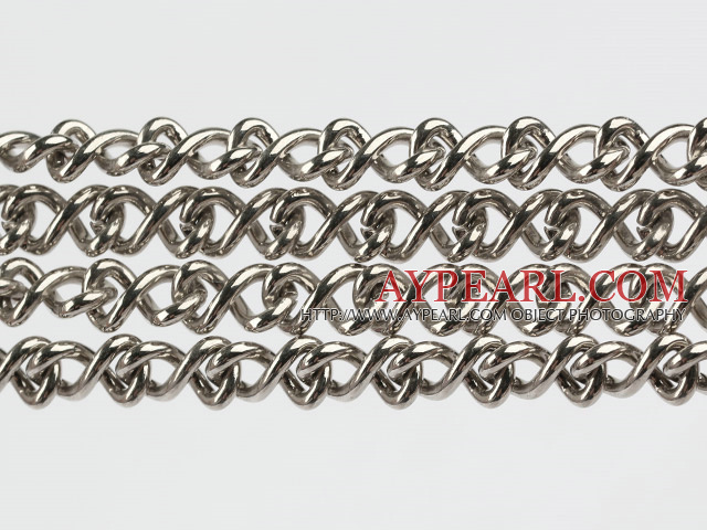 Brass chain, 7*11mm silver