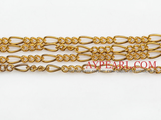 brass chain, 3.5*4.5*9mm golden.