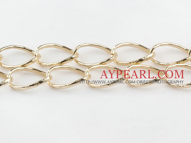 Brass chain gold plated 17.5*18mm . Sold per pkg of 1 meter.