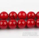 dyed bloodstone beads,12mm,red , sold per 15.75-inch strand
