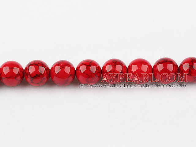 dyed bloodstone beads,14mm,red , sold per 15.75-inch strand