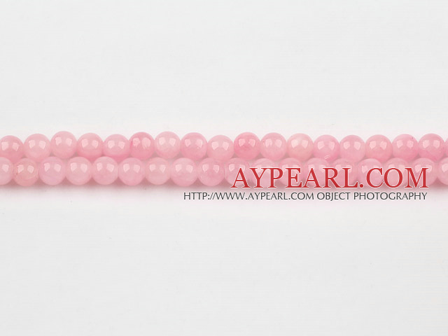 color jade beads,6mm,pink,sold per 15.75-inch strand