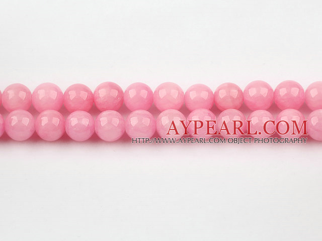 color jade beads,10mm,pink,sold per 15.75-inch strand