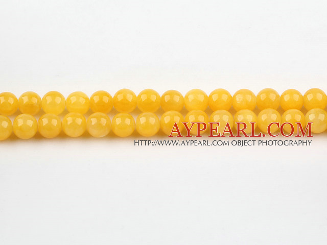 color jade beads,8mm,yellow,sold per 15.75-inch strand