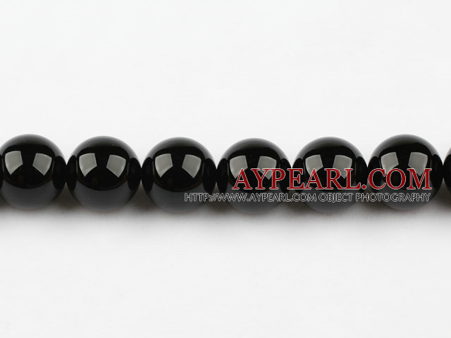 black agate beads,18mm round,Sold per 15.35-inch strands