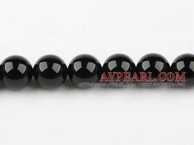 black agate beads,20mm round,Sold per 15.35-inch strands