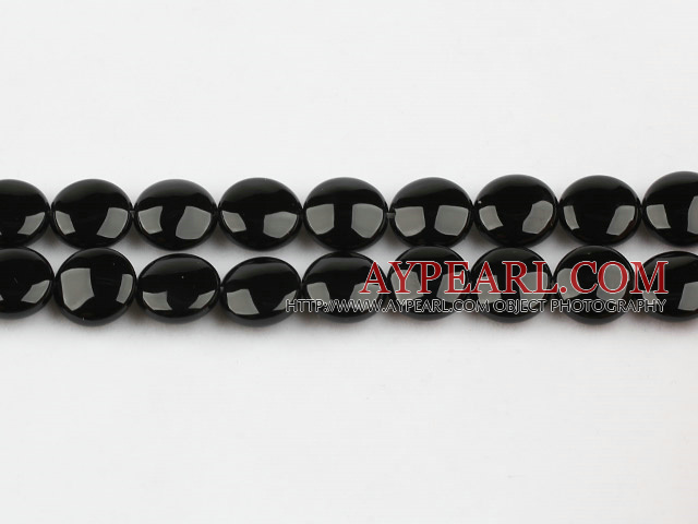 black agate beads,5*12mm wafer,sold per 15.35-inch strand