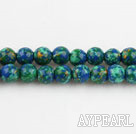 turquoise beads,4mm round,blue and green,sold per 15.35-inch strand