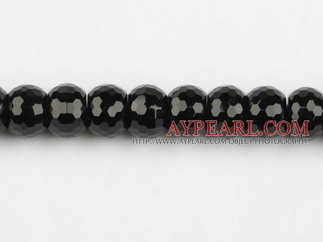 black agate beads,10*14mm abacus,faceted,Grade A ,Sold per 15.75-inch strands