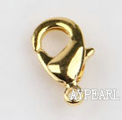 Lobster claw clasp, copper,golden,7*13mm. Sold per pkg of 500.