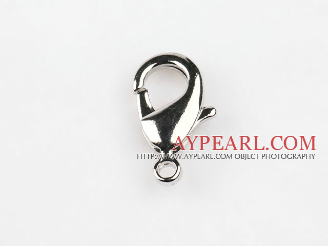 Lobster claw clasp, copper,silver color,10*18mm . Sold per pkg of 500.