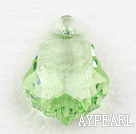 austrian crystal beads,22mm baroque,light green,sold per pkg of 2