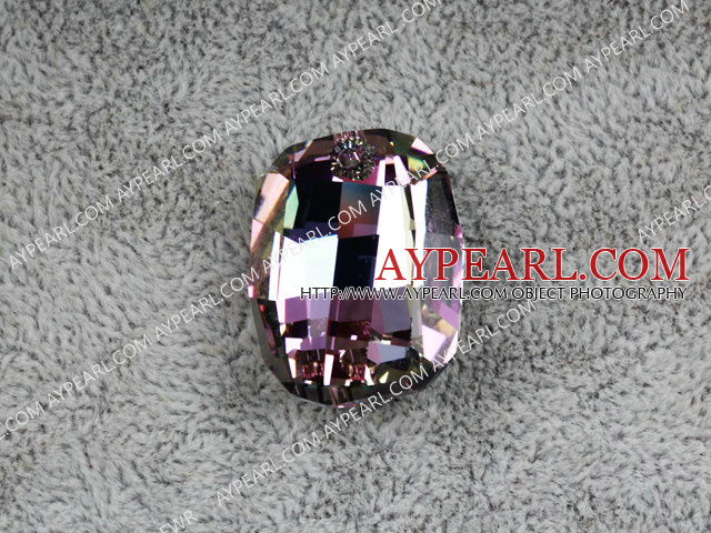 Austrain crystal pendants, AB color, 28mm  heterotypic hyphosis. Sold per pkg of 2.