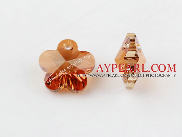 Austrain crystal pendants, purplish red, 6mm  quincunx. Sold per pkg of 2.