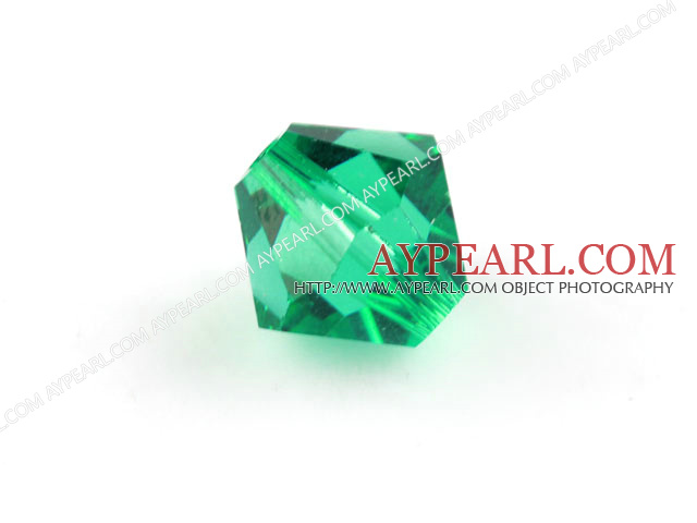 Austrian crystal beads, 4mm bicone,grass green . Sold per pkg of 1440