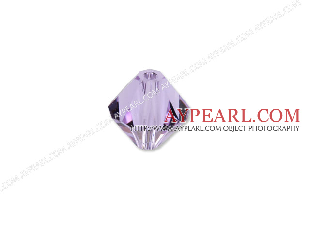 Austrian crystal beads, 4mm bicone,violet . Sold per pkg of 1440