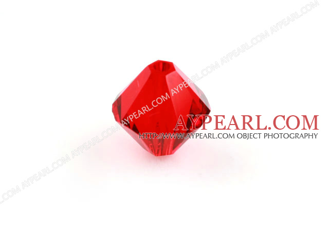 Austrian crystal beads, 4mm bicone ,red. Sold per pkg of 1440