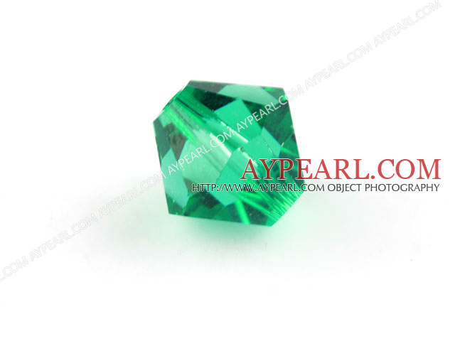 Austrian crystal beads, 5mm bicone,grass. Sold per pkg of 720.