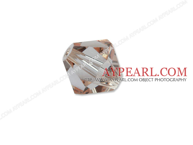 Austrian crystal beads, 5mm bicone,orange. Sold per pkg of 720.