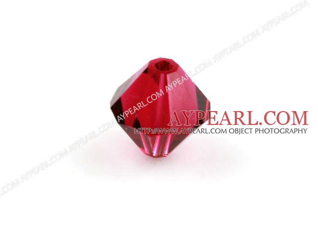 Austrian crystal beads, 5mm bicone,red. Sold per pkg of 720.