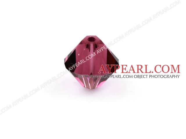 Austrain crystal beads, garnet red, 8mm bicone. Sold per pkg of 360.