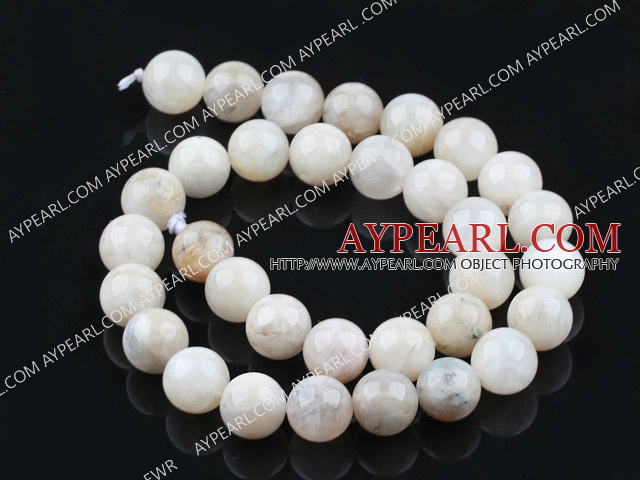 moonstone beads,12mm round white,Grade AB,sold per 15.16-inch strand