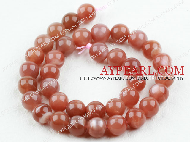 Sunstone beads, A grade, 12mm round. Sold per 15.16-inch strand.