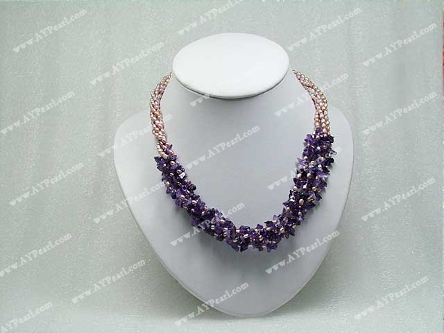 pearl amethyst necklace