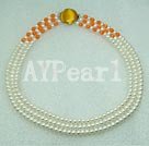 Wholesale Gemstone Necklace-pearl cat's eye necklace