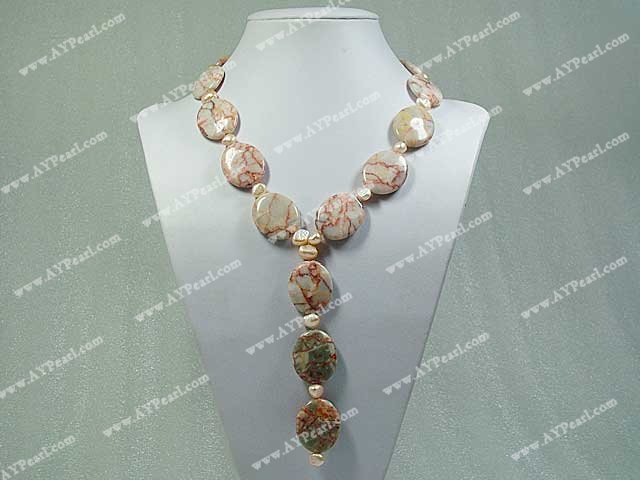 gem pearl necklace