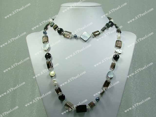 collier de perles de cristal shell