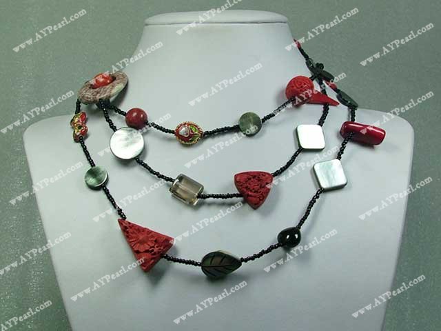 multi-gem necklace