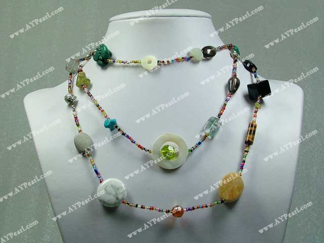 multi-gem necklace