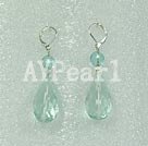 blue crystal earring