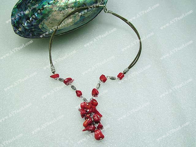 coral necklace