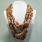 Wholesale Gemstone Jewelry-pearl agate necklace