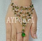 Wholesale Gemstone Jewelry-unakite pearl bracelet