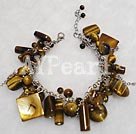 Wholesale Gemstone Jewelry-tiger eye shell bracelet