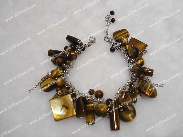 tiger eye shell bracelet