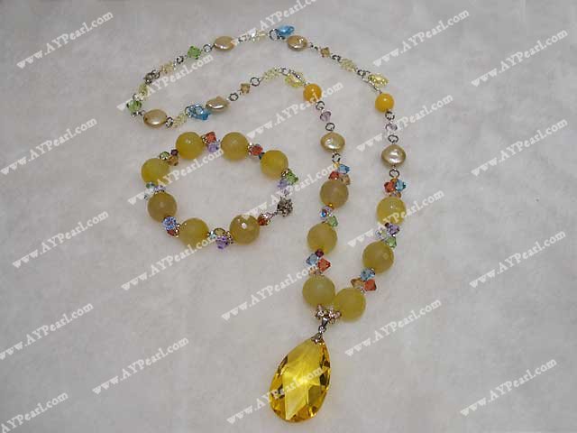 Austrian crystal agate set